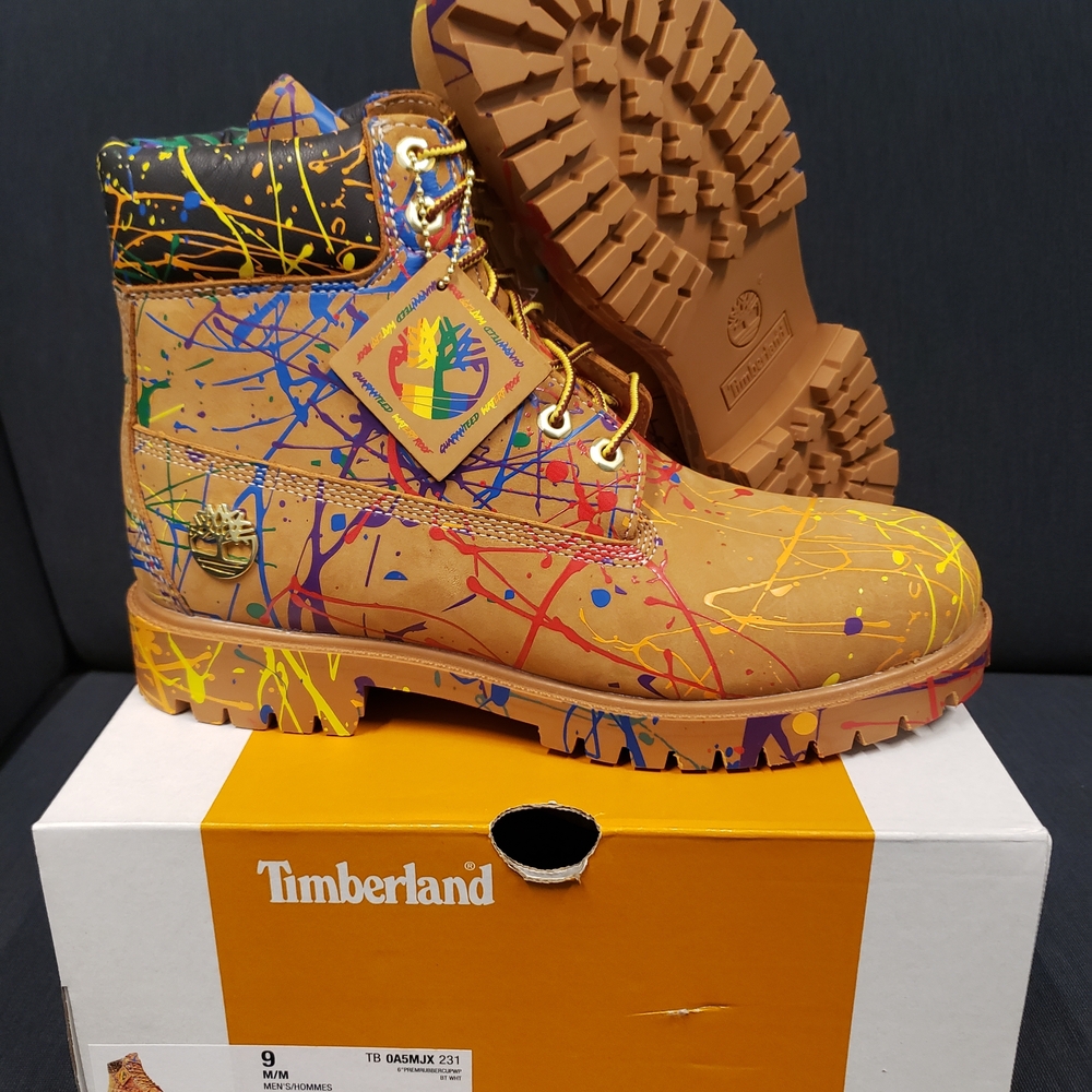 Timberland Men's Premium 6" Paint Splatter Boot